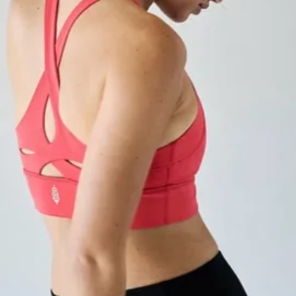 Free People NEW Sports Bra XS, Cayenne - Picture 2 of 5